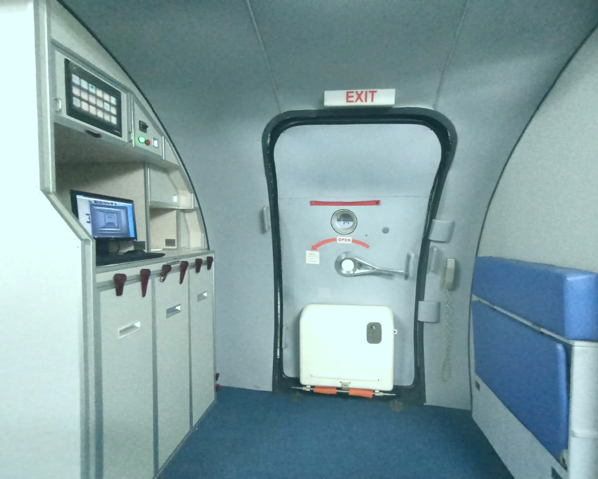 Cabin Crew Station — EXIT Door Detail
