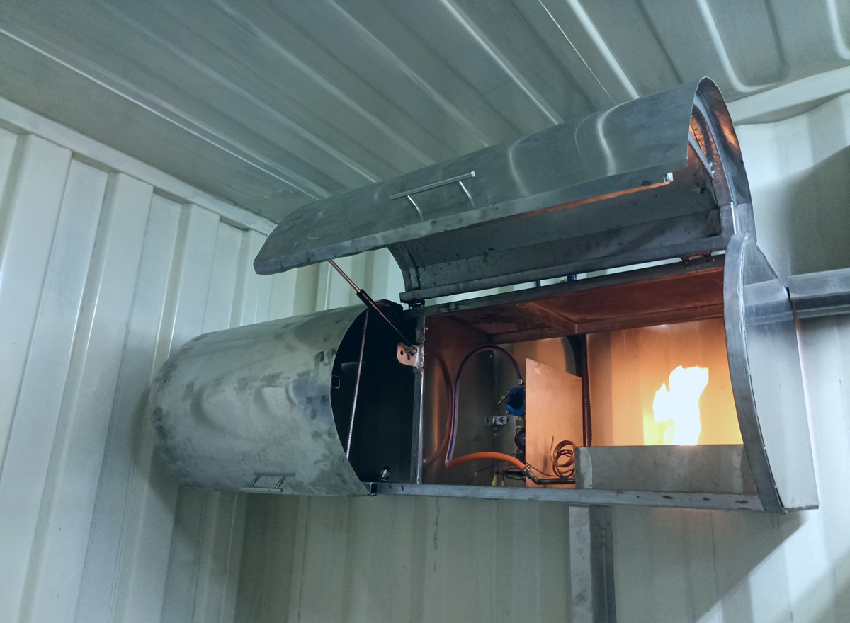 Fire Training Room — Live Fire Simulation